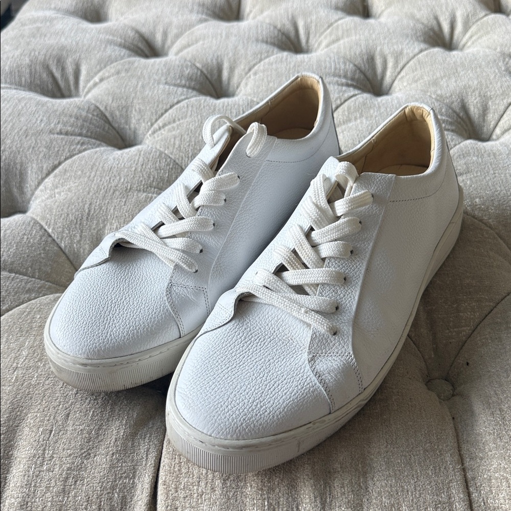 Mercanti Fiorentini MF‎ Sneakers Men's US 12 White Leather Low Top Shoes
